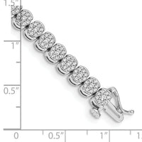 14k White Gold Diamond Bracelet-BM4662-300-WA