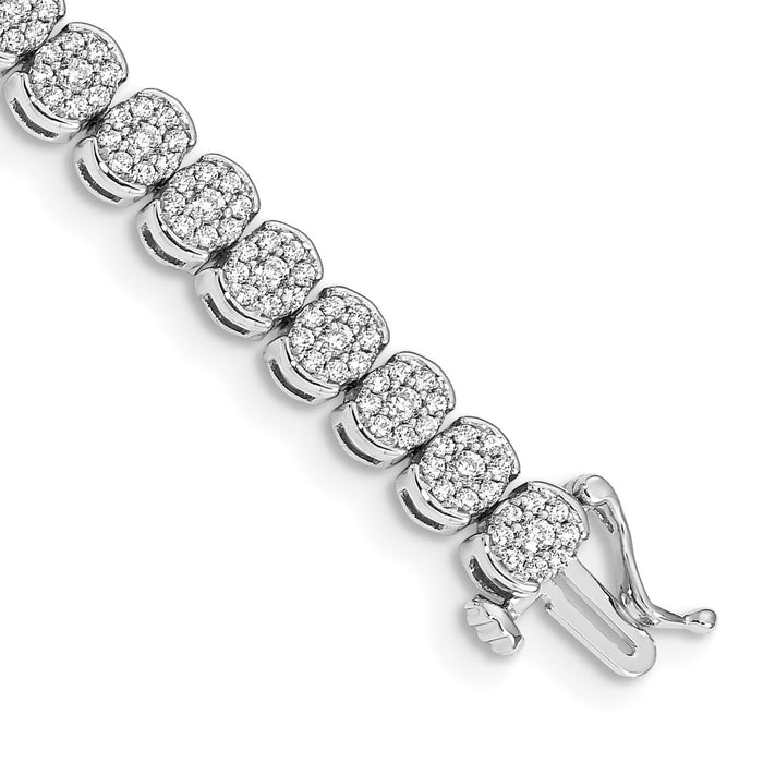 14k White Gold Diamond Bracelet-BM4662-300-WA