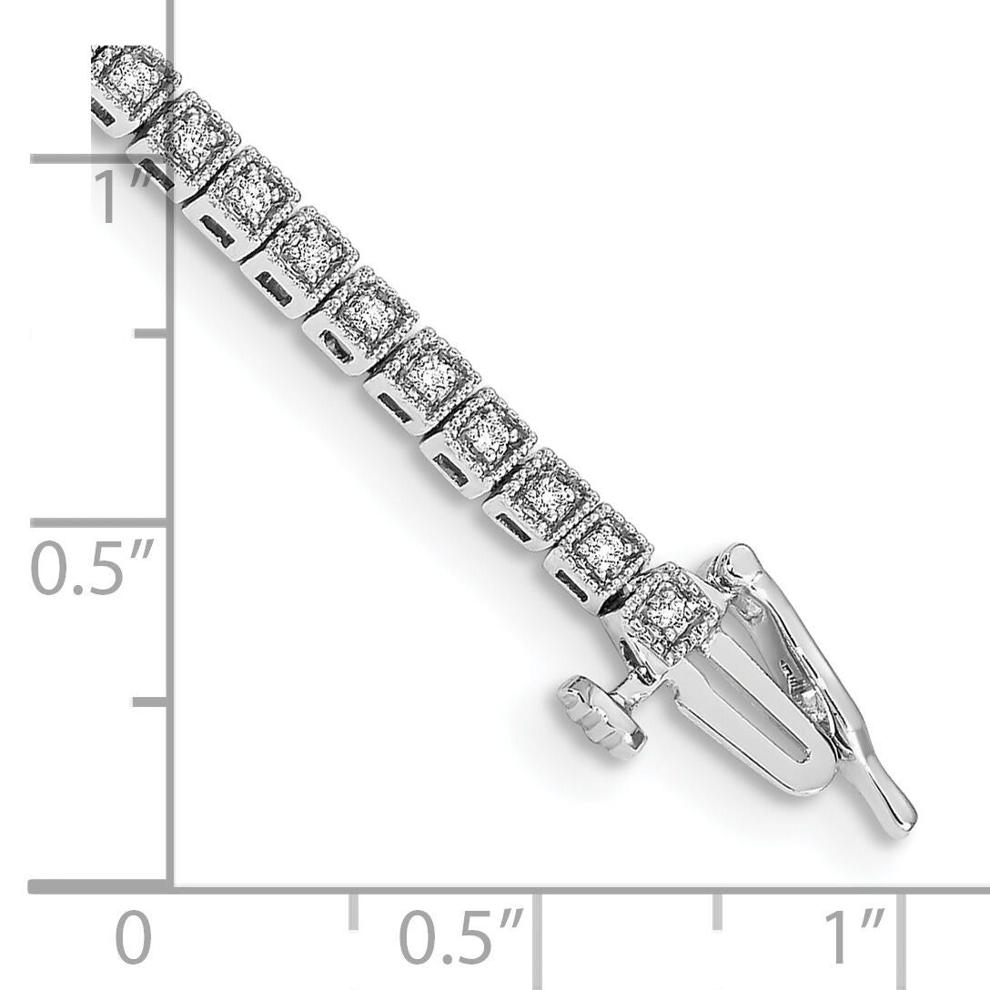 14k White Gold Diamond Bracelet-BM4664-050-WA