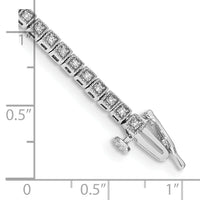 14k White Gold Diamond Bracelet-BM4664-050-WA