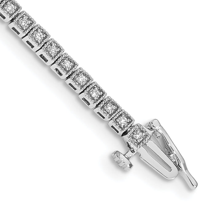 14k White Gold Diamond Bracelet-BM4664-050-WA