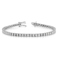 14k White Gold Illusion Setting Diamond Bracelet-BM4665-100-WA
