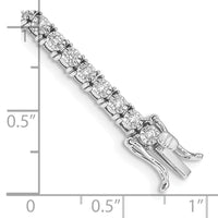 14k White Gold Illusion Setting Diamond Bracelet-BM4665-100-WA