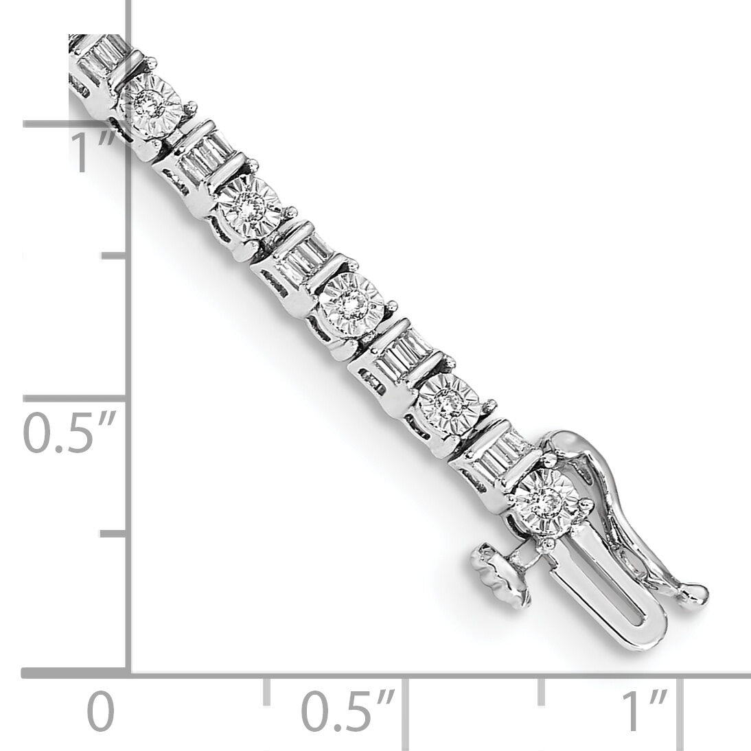 14k White Gold Diamond Bracelet-BM4667-100-WA