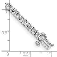 14k White Gold Diamond Bracelet-BM4667-100-WA