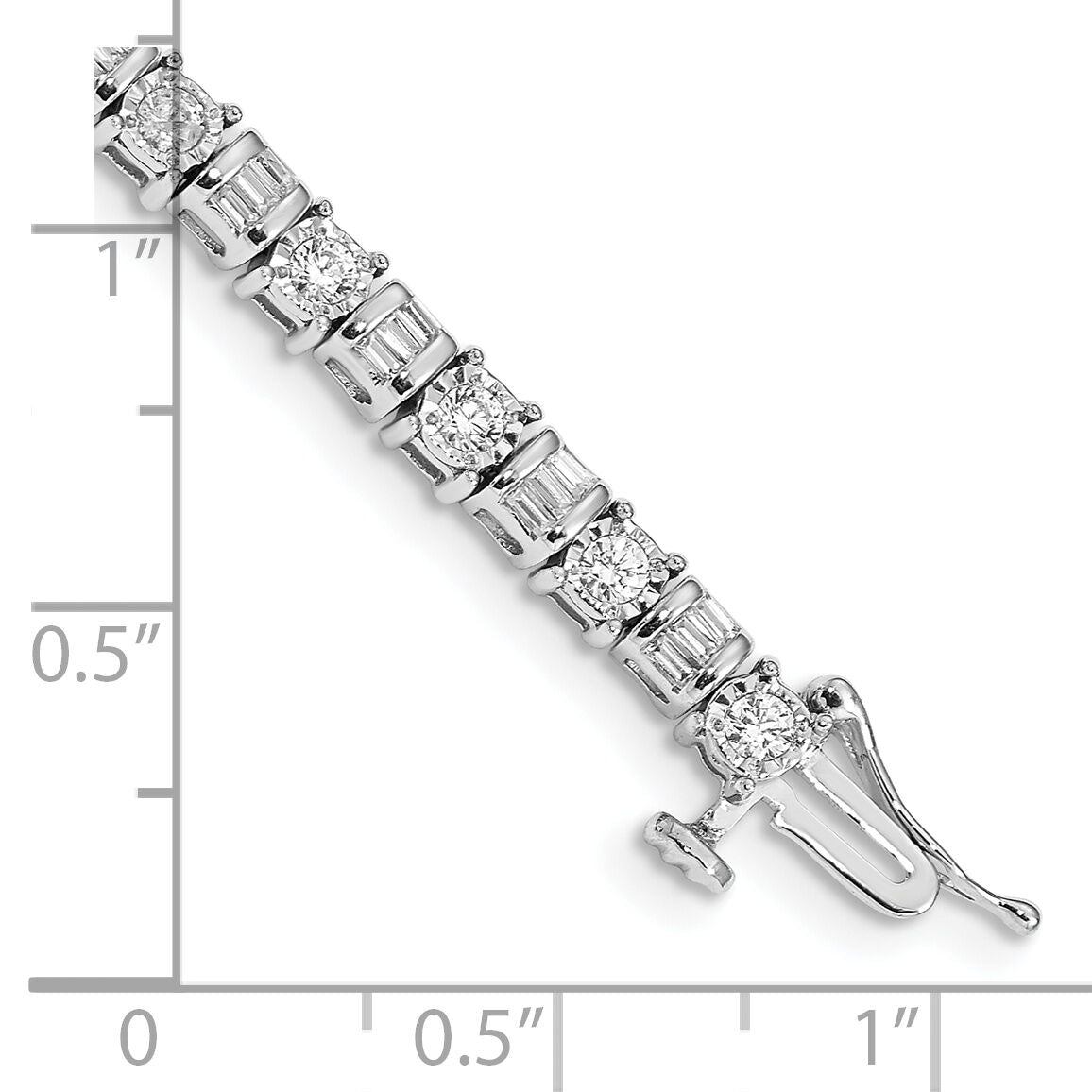 14k White Gold Diamond Bracelet-BM4668-200-WA