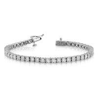 14k White Gold Illusion Setting Diamond Bracelet-BM4669-200-WA