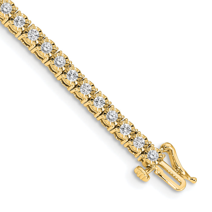 14k Illusion Setting Diamond Bracelet-BM4669-200-YA