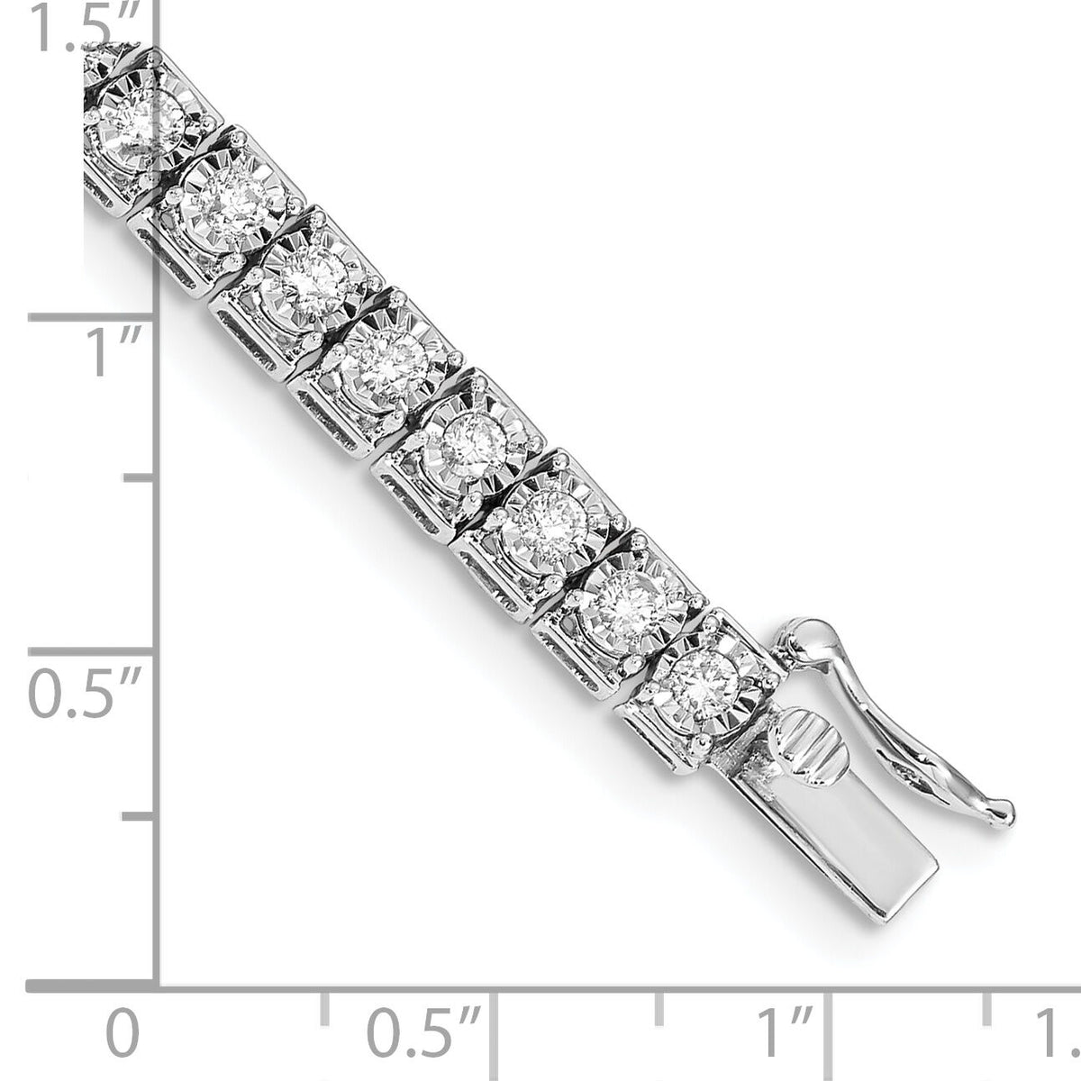 14k White Gold 7.25 inch Diamond Tennis Bracelet-BM4672-300-WA