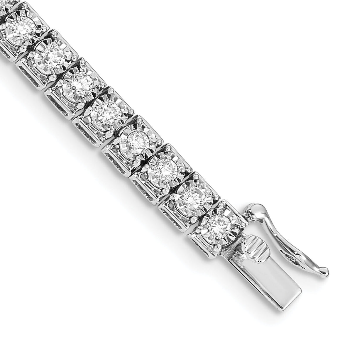 14k White Gold 7.25 inch Diamond Tennis Bracelet-BM4672-300-WA