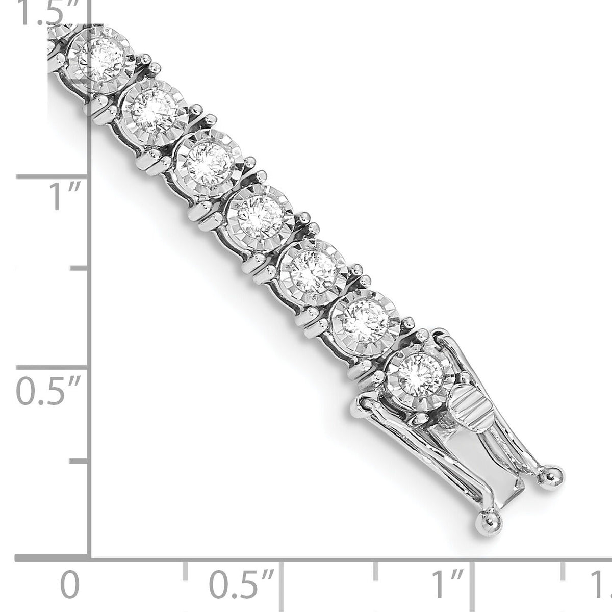 14k White Gold Illusion Setting Diamond Bracelet-BM4675-300-WA