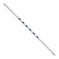 14k White Gold Sapphire Bracelet-BM4752-SA-001-WA