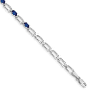 14k White Gold Sapphire Bracelet-BM4752-SA-001-WA