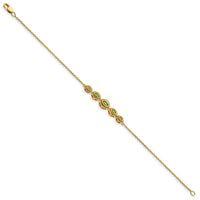 14k Marquise Peridot Bracelet-BM7200-PE-Y