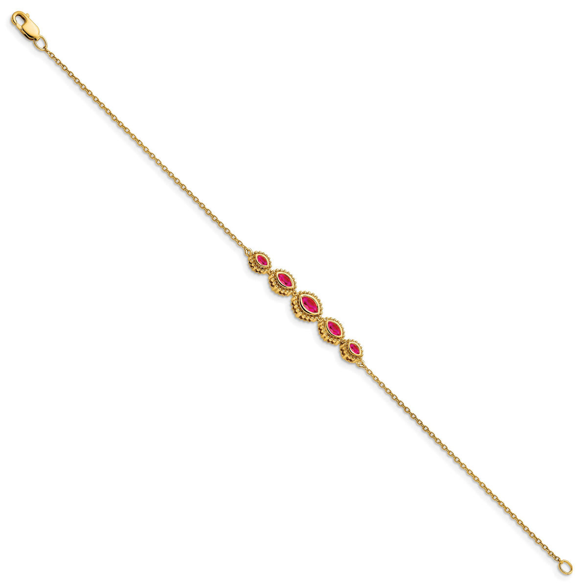14k Marquise Ruby Bracelet-BM7200-RU-Y