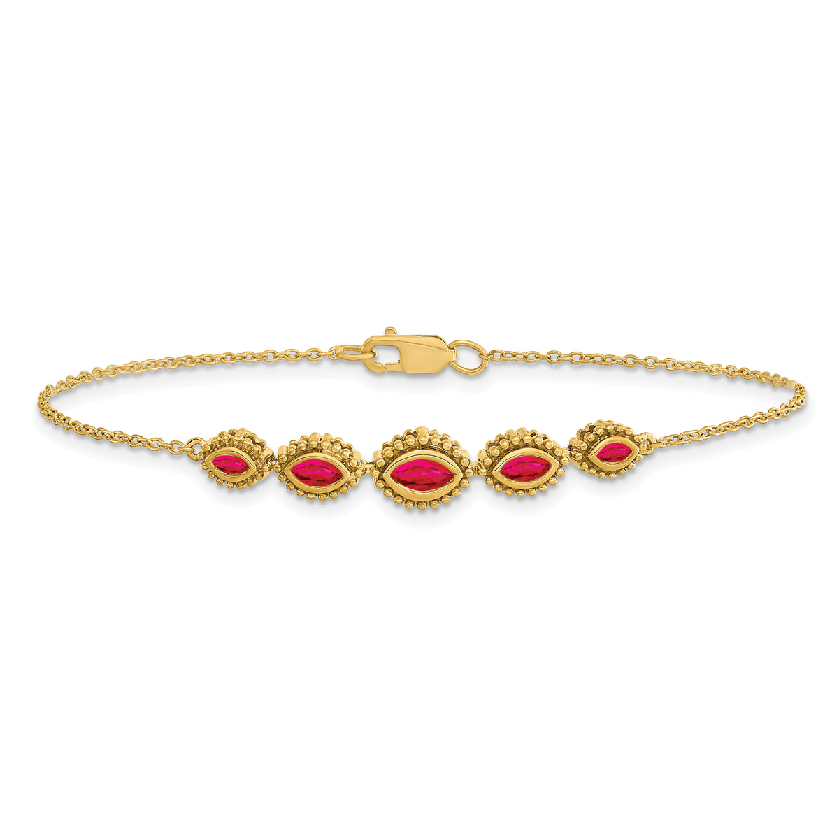 14k Marquise Ruby Bracelet-BM7200-RU-Y