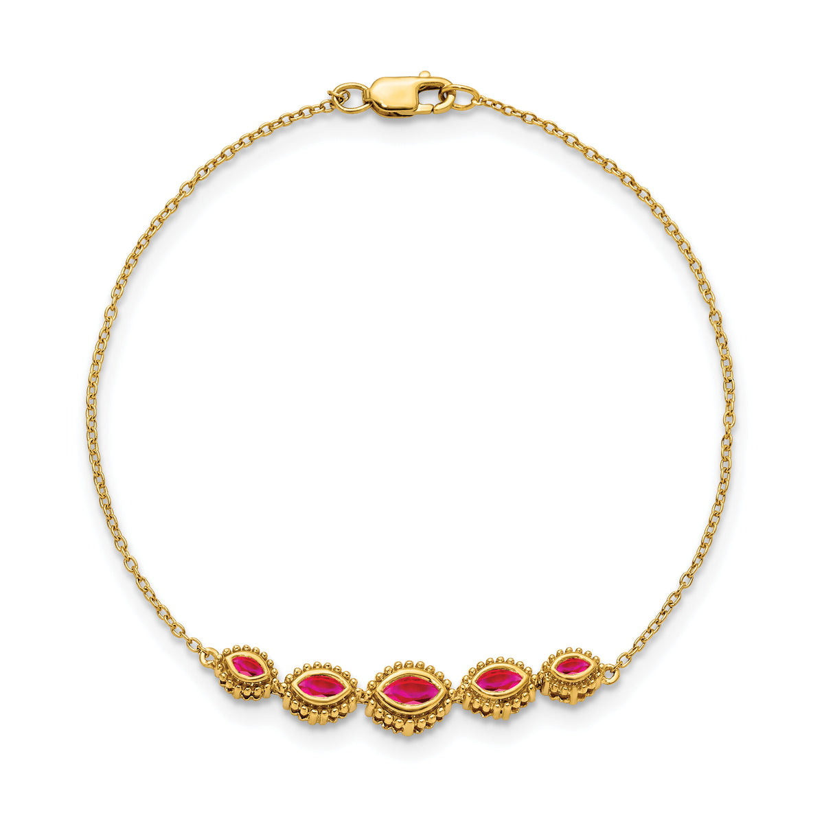 14k Marquise Ruby Bracelet-BM7200-RU-Y