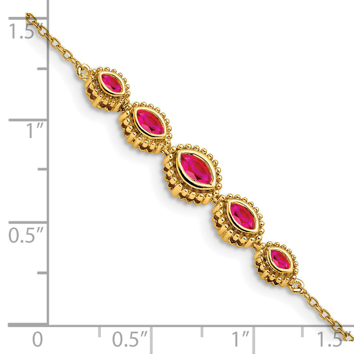14k Marquise Ruby Bracelet-BM7200-RU-Y