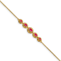 14k Marquise Ruby Bracelet-BM7200-RU-Y