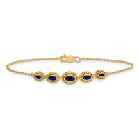 14k Marquise Sapphire Bracelet-BM7200-SA-Y
