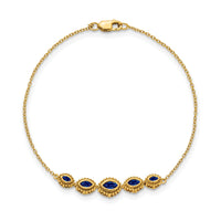 14k Marquise Sapphire Bracelet-BM7200-SA-Y