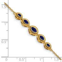 14k Marquise Sapphire Bracelet-BM7200-SA-Y