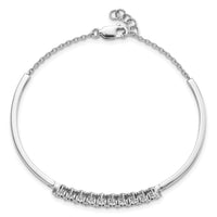 14k White Gold Diamond Bangle Bracelet-BM8398-075-WA