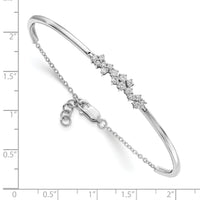 14k White Gold Diamond Bangle Bracelet-BM8402-050-WA