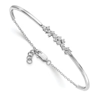 14k White Gold Diamond Bangle Bracelet-BM8402-050-WA