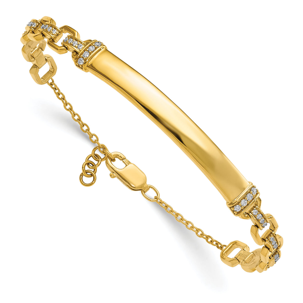 14k Diamond ID Bracelet-BM8559-028-YA