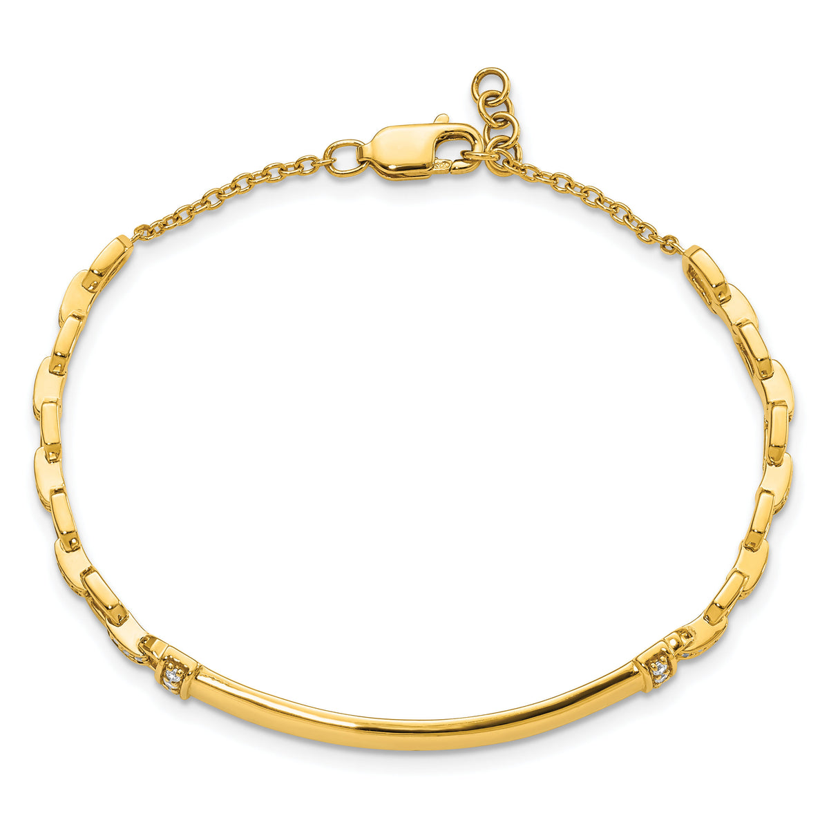 14k Diamond ID Bracelet-BM8559-028-YA
