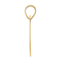 14k Polished Block Number 69 Pendant-BN69