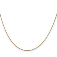 14k .7mm Box with Lobster Clasp Chain-BOX075-26