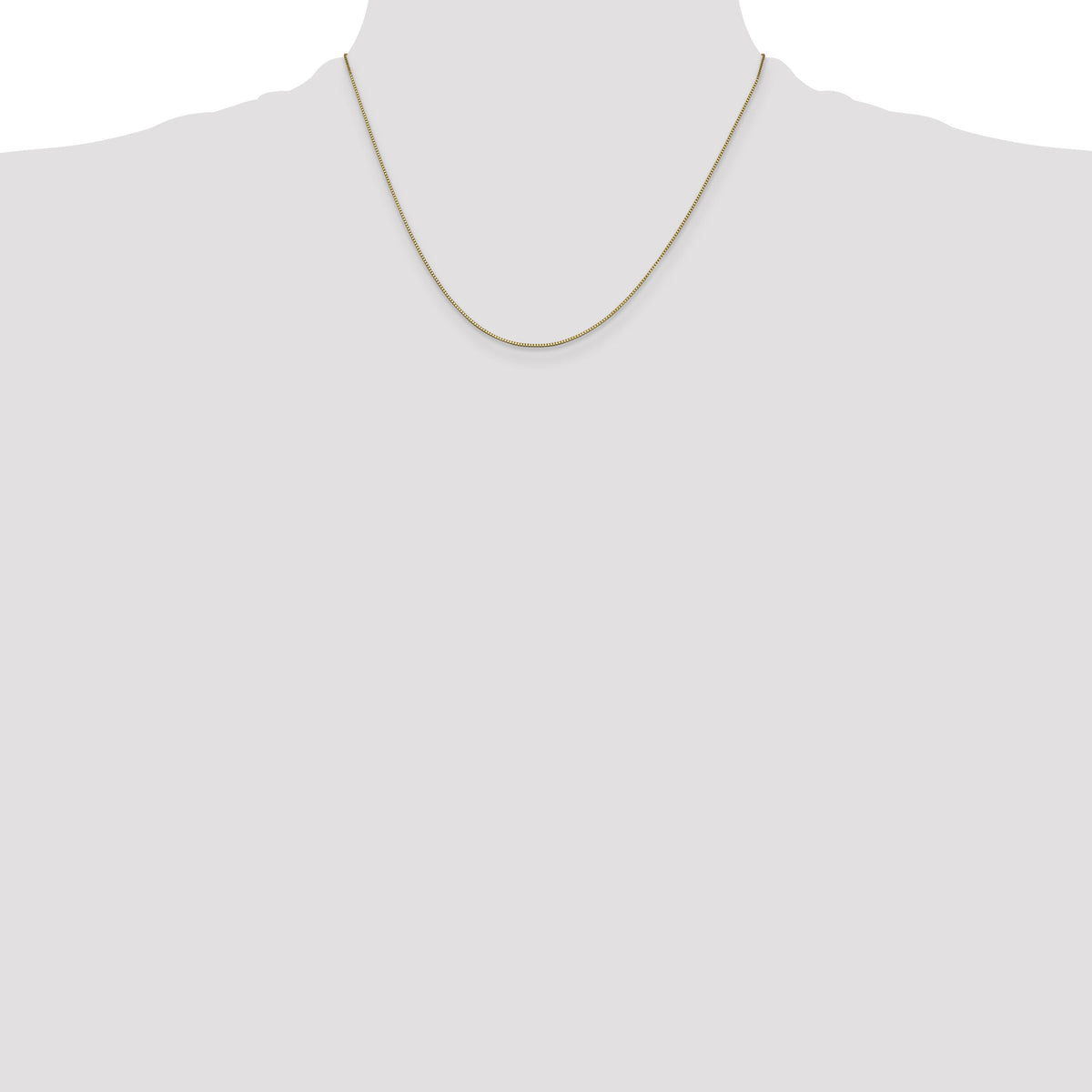 14k .7mm Box with Lobster Clasp Chain-BOX075-18