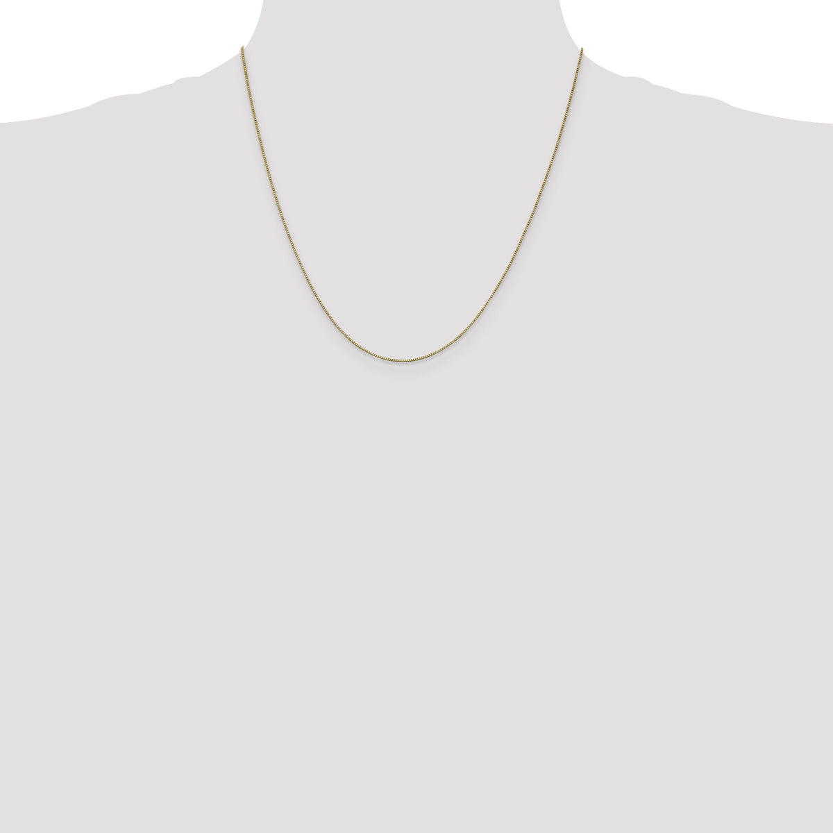 14k .7mm Box with Lobster Clasp Chain-BOX075-20