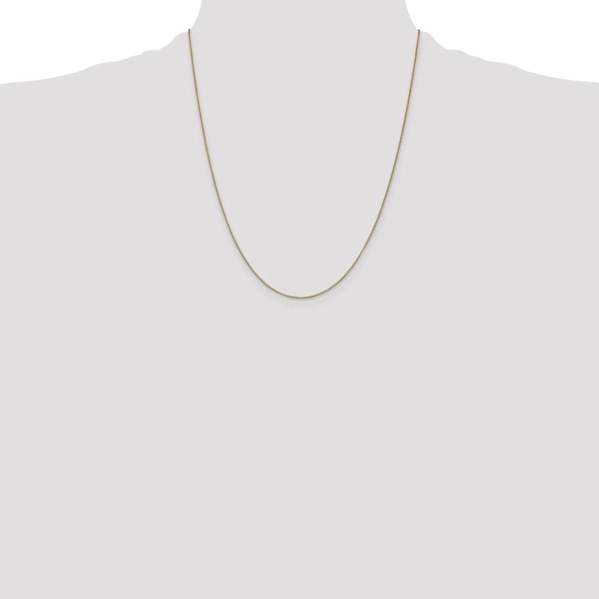 14k .7mm Box with Lobster Clasp Chain-BOX075-22