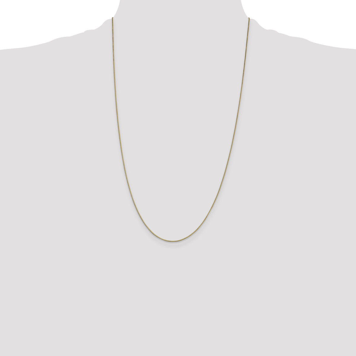 14k .7mm Box with Lobster Clasp Chain-BOX075-26
