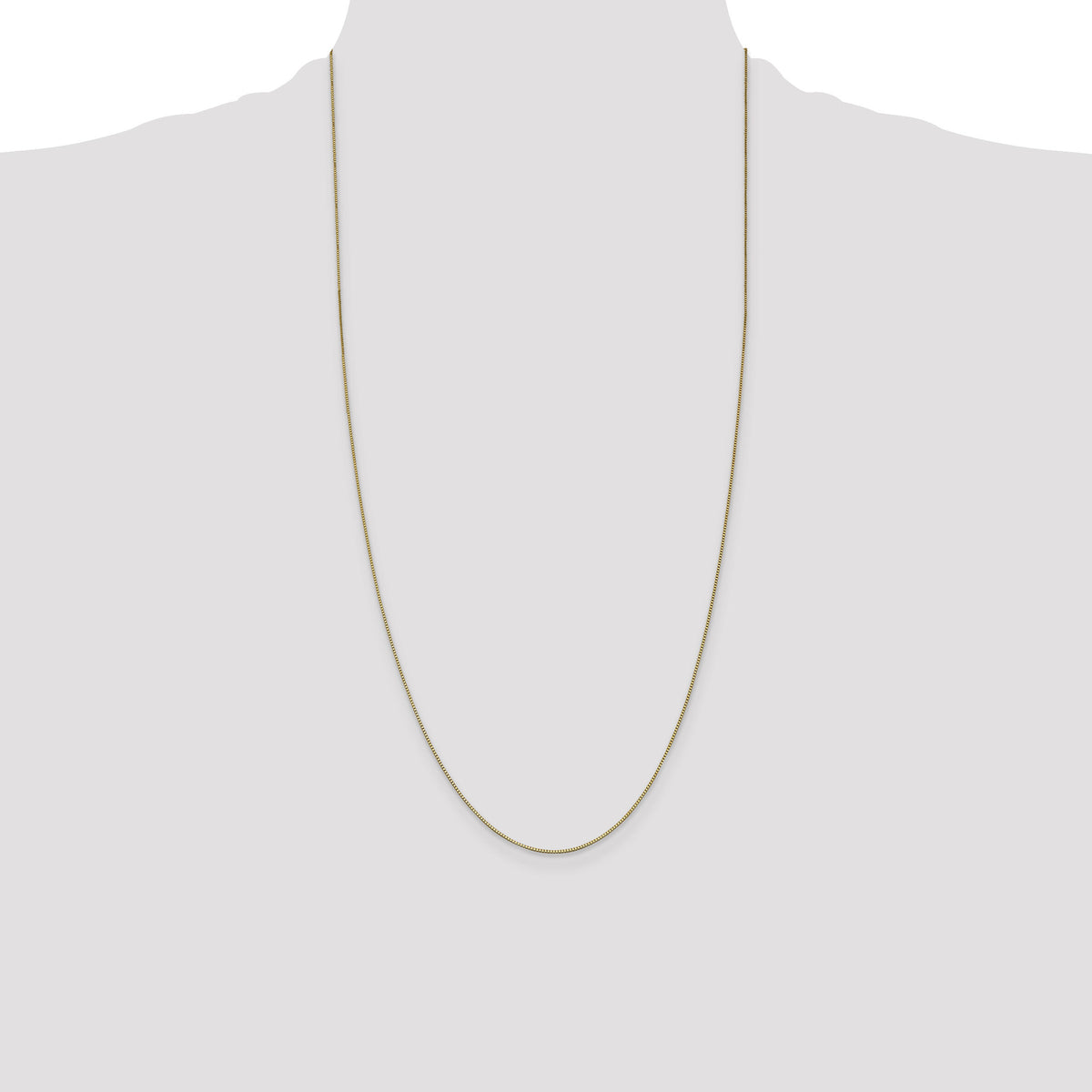 14k .7mm Box with Lobster Clasp Chain-BOX075-28