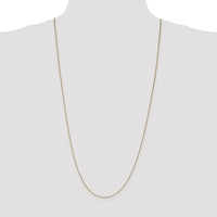14k .7mm Box with Lobster Clasp Chain-BOX075-30