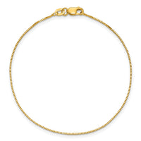 14k .7mm Box with Lobster Clasp Chain-BOX075-7