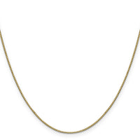 14k .9mm Box with Lobster Clasp Chain-BOX087-22