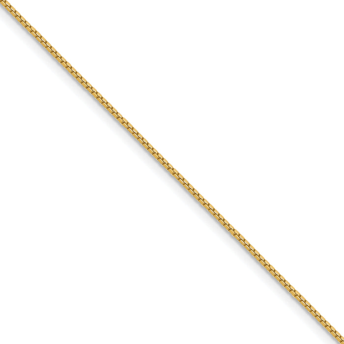 14k .9mm Box Chain  (100 inch Spool)-BOX087-100