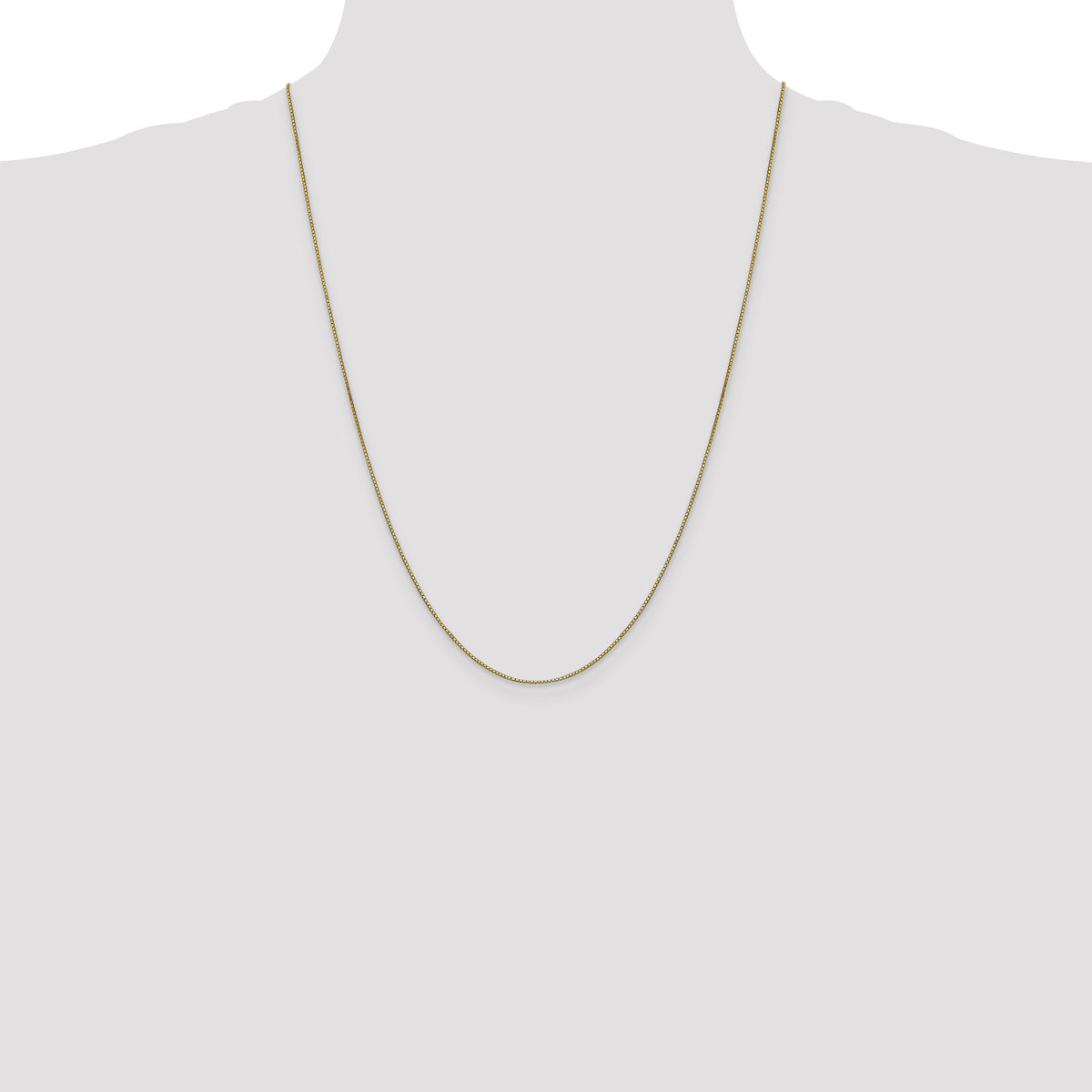 14k .9mm Box with Lobster Clasp Chain-BOX087-24