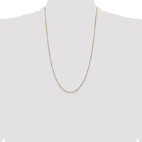 14K 26 inch .9mm Box with Lobster Clasp Chain-BOX087-26