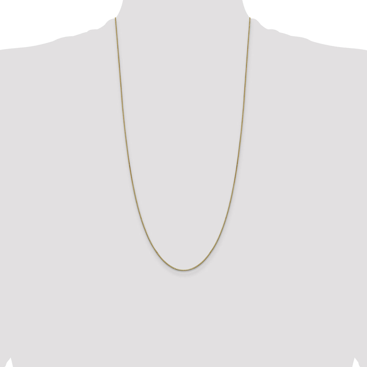 14k .9mm Box with Lobster Clasp Chain-BOX087-28
