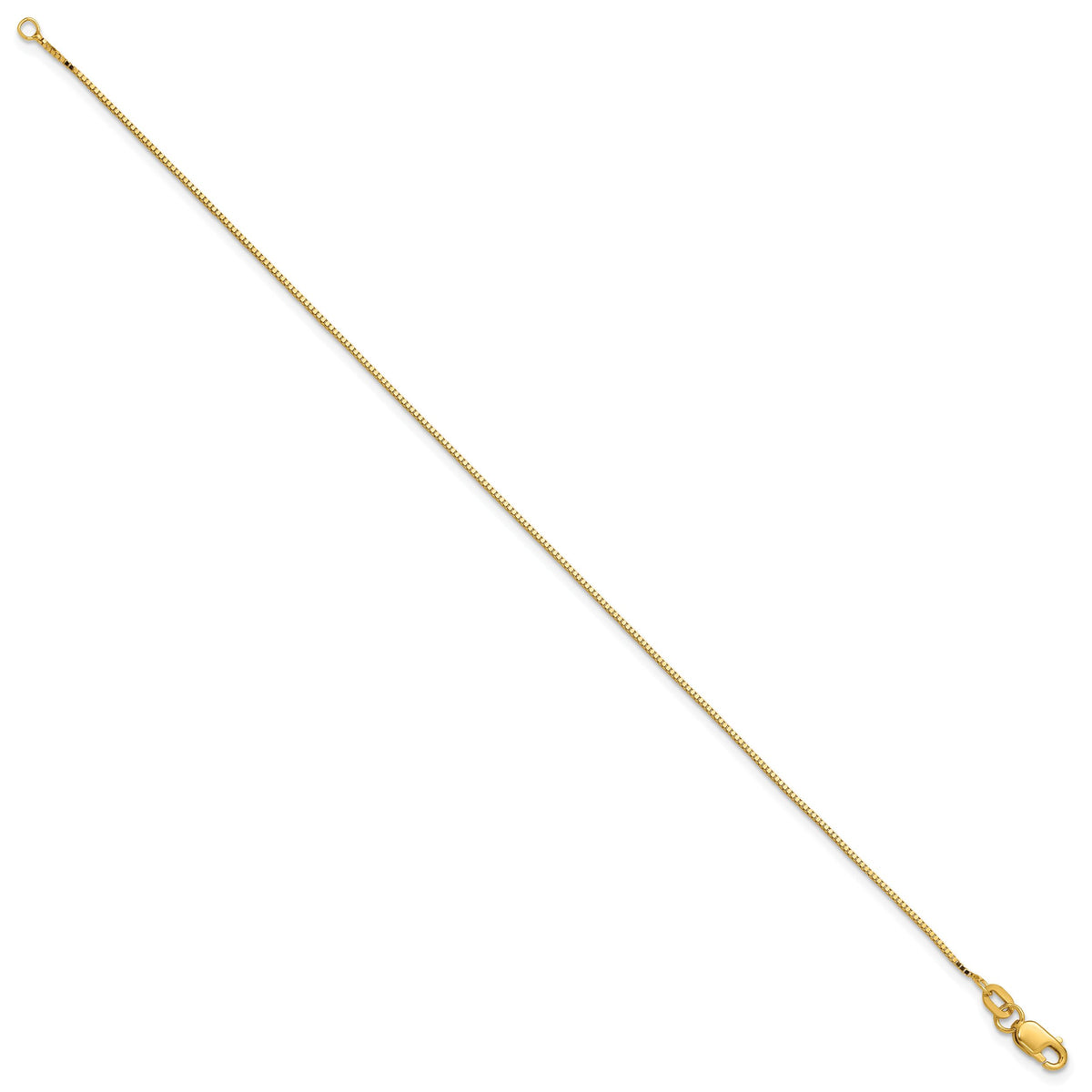 14k .9mm Box with Lobster Clasp Chain-BOX087-8