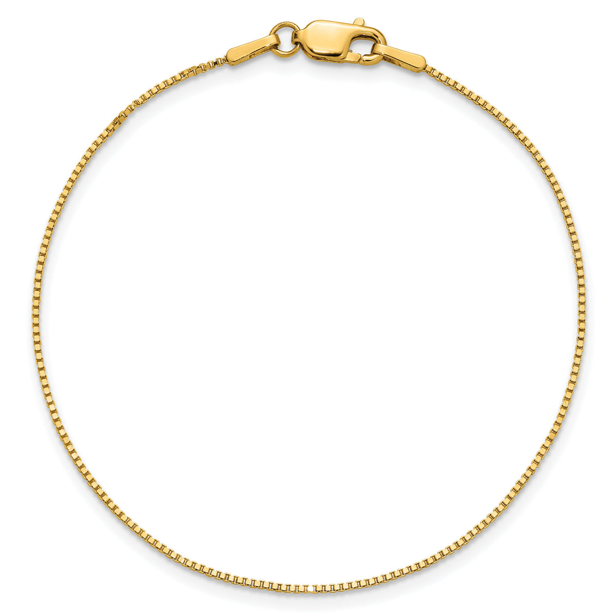14k .9mm Box with Lobster Clasp Chain-BOX087-8