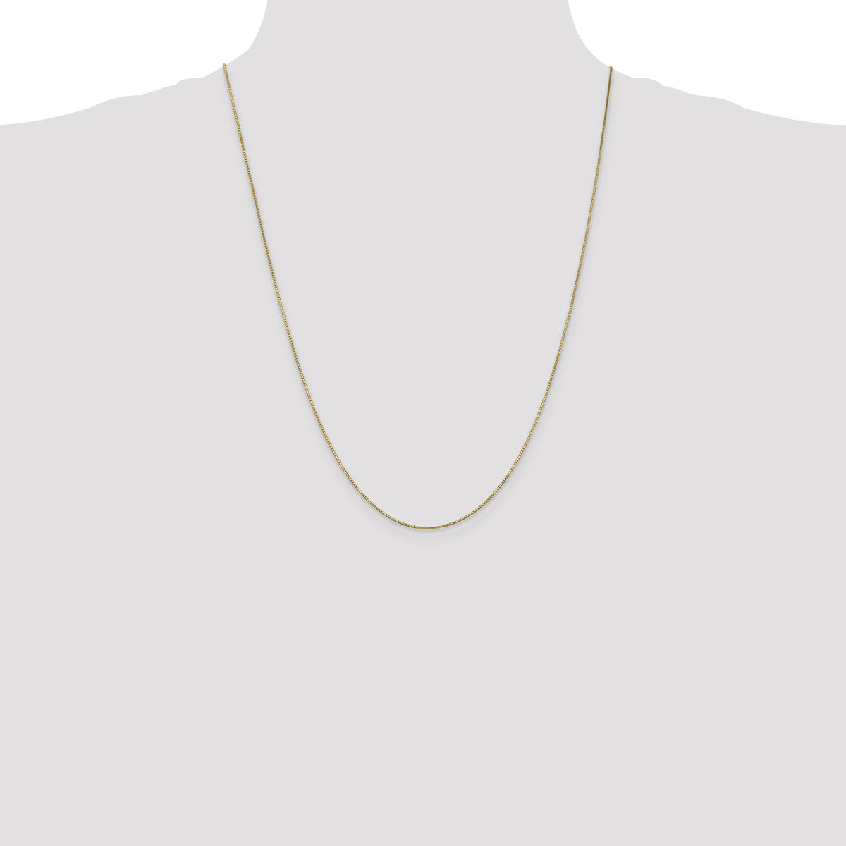 14k .9mm Box with Spring Ring Clasp Chain-BOX087S-24