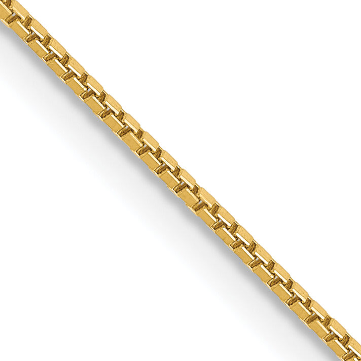 14k .9mm Box with Lobster Clasp Chain-BOX087-16