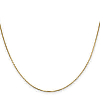 14K 14 inch .95mm Box with Lobster Clasp Chain-BOX095-14